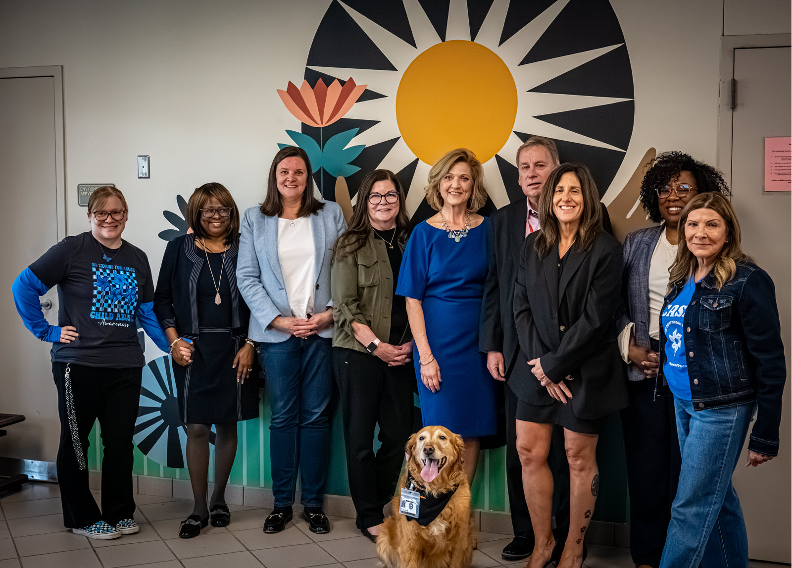 Community Mental Health Board visit with CASA of River Valley